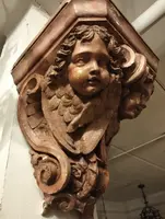 Capital with putti from 1800s Italy