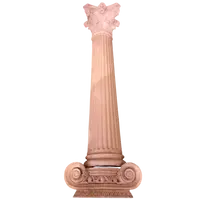 Colonne con capitelli del 1930 gesso e paglia
