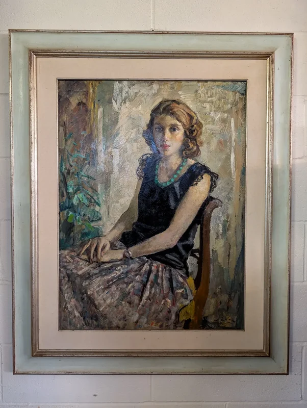 Giulio Salti (1899-1984) - Portrait of a young woman
