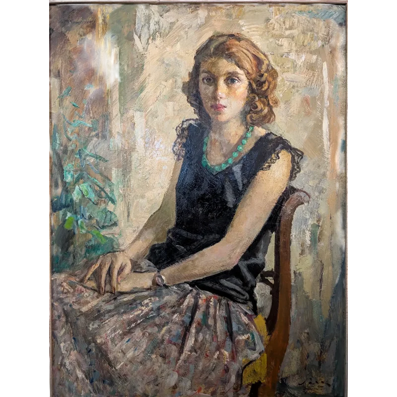 Giulio Salti (1899-1984) - Portrait of a young woman