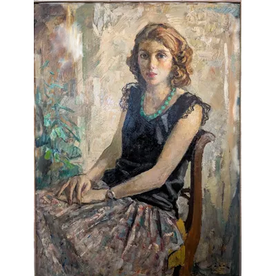 Giulio Salti (1899-1984) - Portrait of a young woman