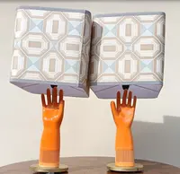 Coppia di lampade in ceramica 1950 guanto Pirelli