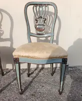 Pair of 18th-century lacquered baroque chairs