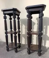 Pair of museum wooden risers 1930s