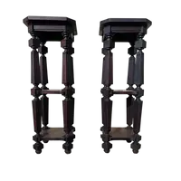 Pair of museum wooden risers 1930s