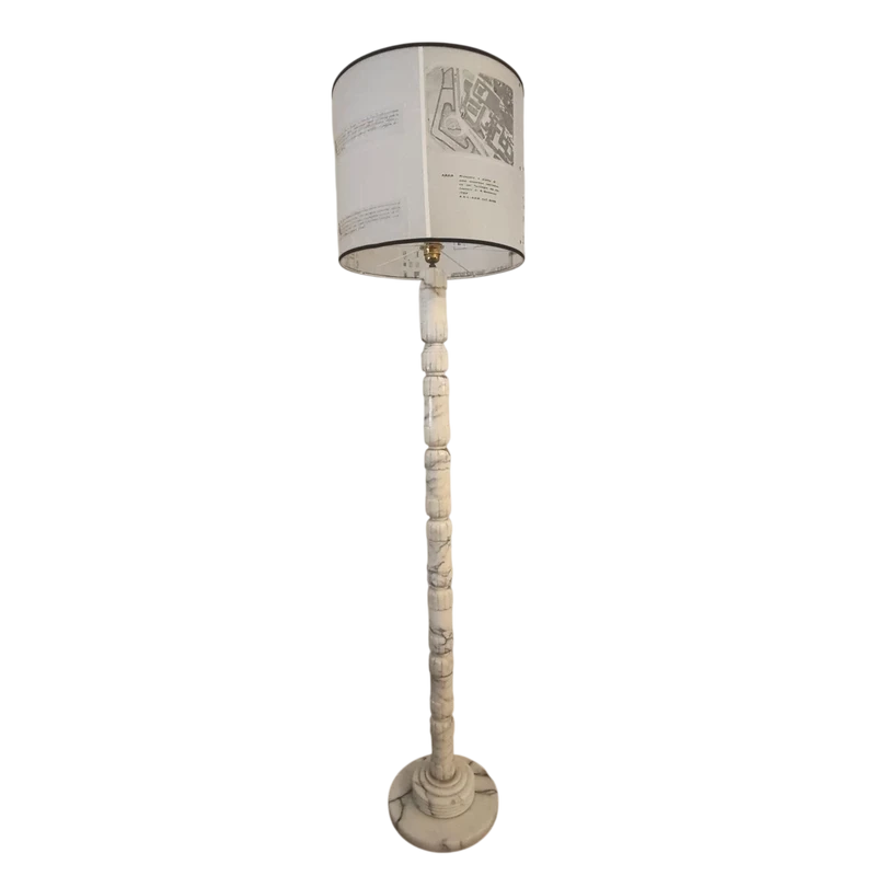 Lampada piantana in marmo razionalista 1930