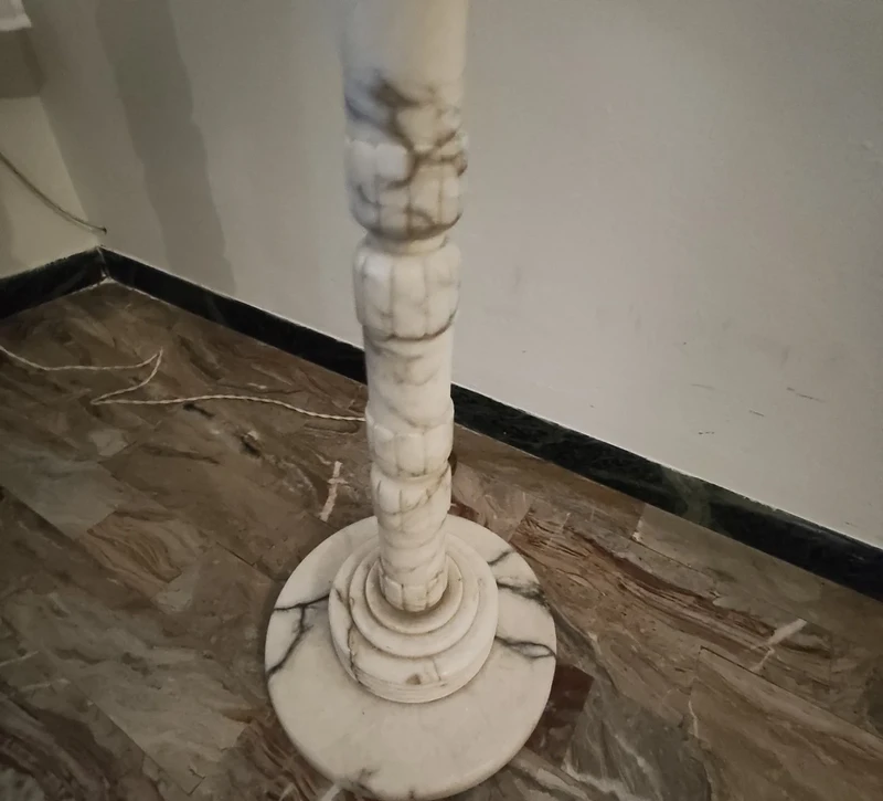 Lampada piantana in marmo razionalista 1930