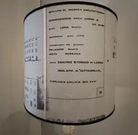 Lampada piantana in marmo razionalista 1930