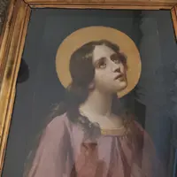 Olio su tavola epoca fine XIX sec Maria Maddalena