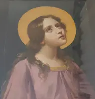 Olio su tavola epoca fine XIX sec Maria Maddalena