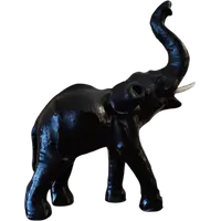 Elefante con proboscide alta dell’800 Papier machè