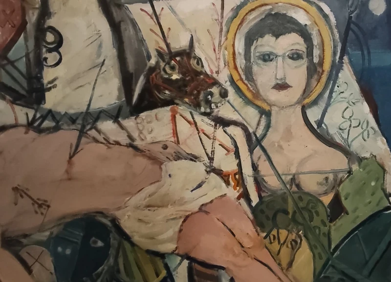 Olio su Tela del 1950 - San Sebastiano