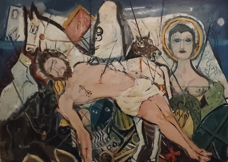 Olio su Tela del 1950 - San Sebastiano