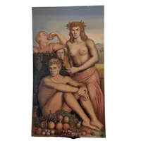 Olio su tavola il tempo delle stagioni del 1950