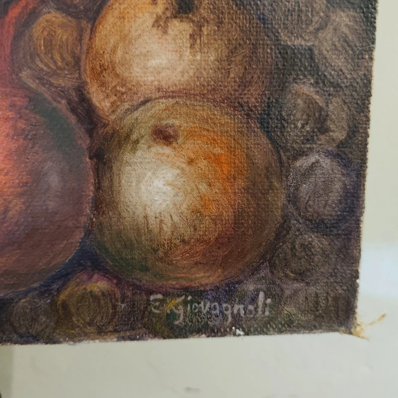 Olio su pannello giovane Bacco del XX secolo