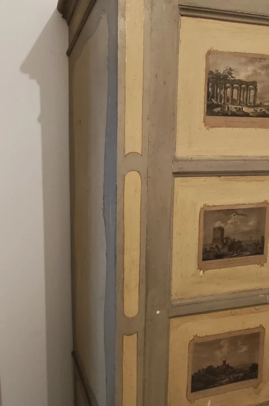 Bolognese Painted Wardrobe of the 19th century