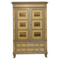 Bolognese Painted Wardrobe of the 19th century