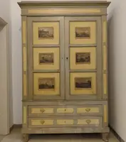 Bolognese Painted Wardrobe of the 19th century