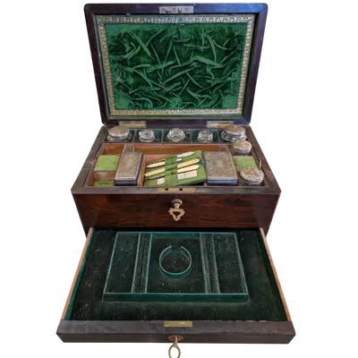 Elegant Lady's Box in Rosewood - 19th Century