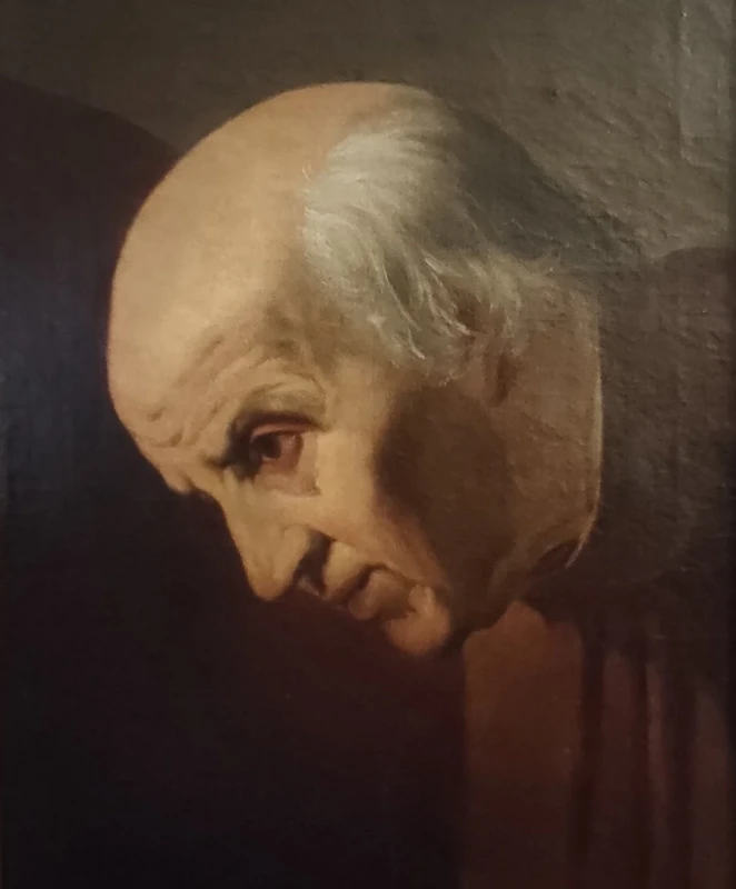 Olio su Tela dell'800 "Il Notaio", Scuola Veneta