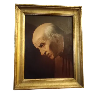 Oil on Canvas of the 19th century "The Notary," Venetian School