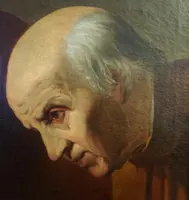 Olio su Tela dell'800 "Il Notaio", Scuola Veneta