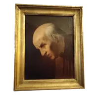 Olio su Tela dell'800 "Il Notaio", Scuola Veneta