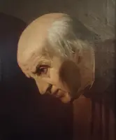 Olio su Tela dell'800 "Il Notaio", Scuola Veneta