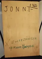 Dipinto a carboncino del 900 studio di uomo