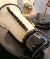 Pair of Murano glass paste vases 1940s Art Deco