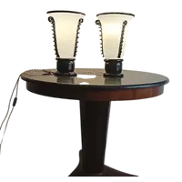 Pair of Murano glass paste vases 1940s Art Deco