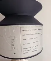 Lamp with plaster and lampblack head, lampshade with architectural transparencies 20th century