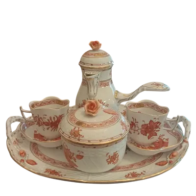 Service à café en porcelaine Herend, début du 20e siècle