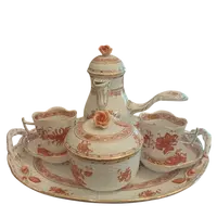 Servizio caffè Herend in porcellana, inizio XX secolo