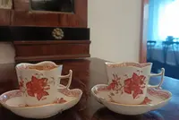 Servizio caffè Herend in porcellana, inizio XX secolo