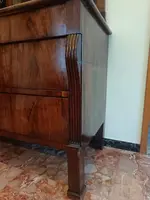 Bolognese walnut dresser with 1810 Empire mirror