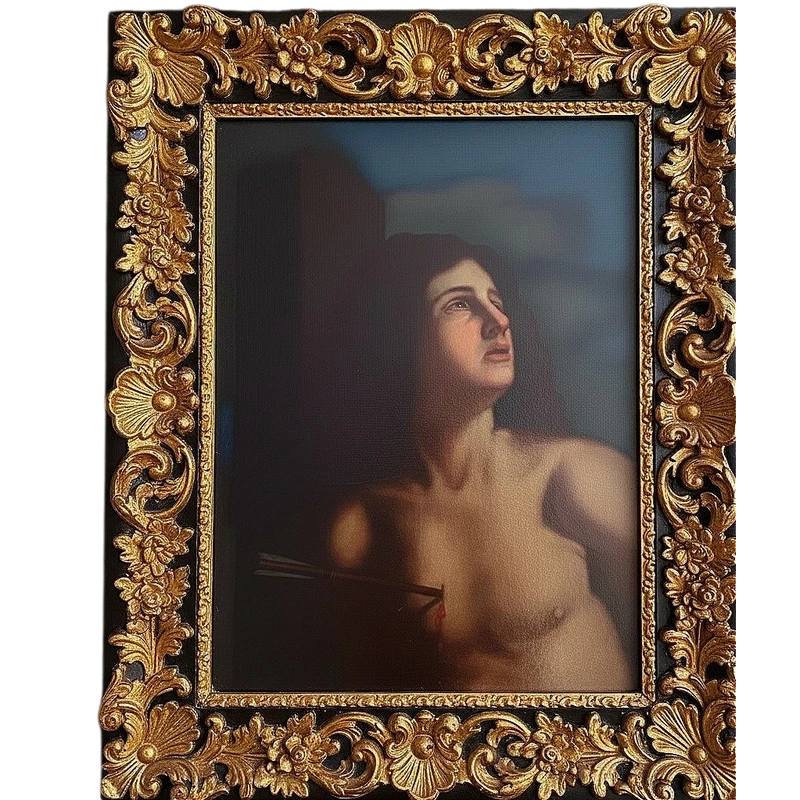 Oil on canvas dated 1600 - St. Sebastian, attributed to Cesare Gennari (1637-1688)