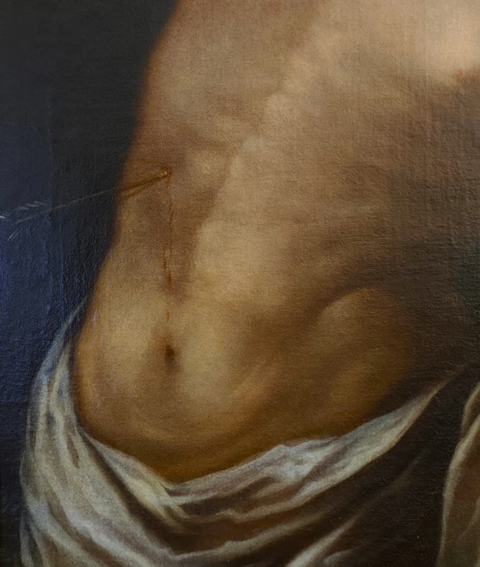 Olio su tela San Sebastiano del 600 – Att. Andrea Vaccaro