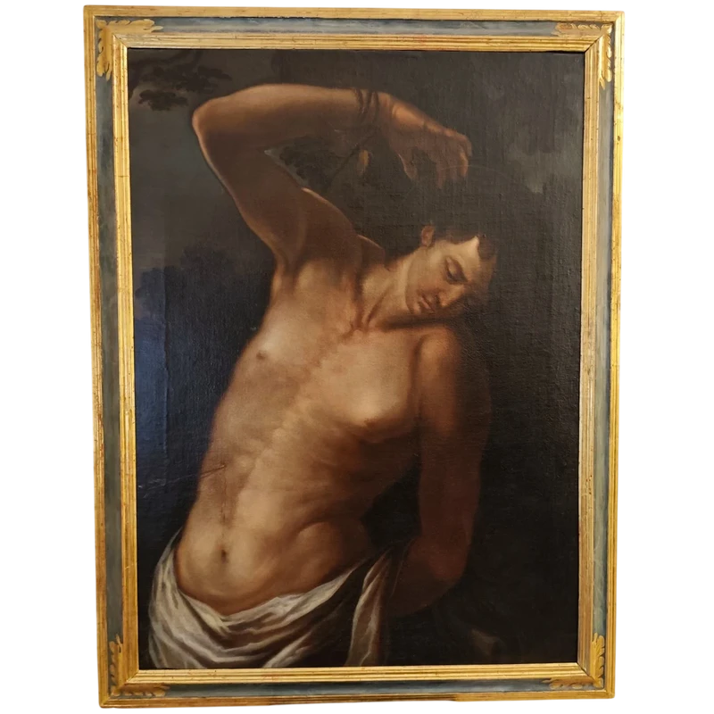 Olio su tela San Sebastiano del 600 – Att. Andrea Vaccaro