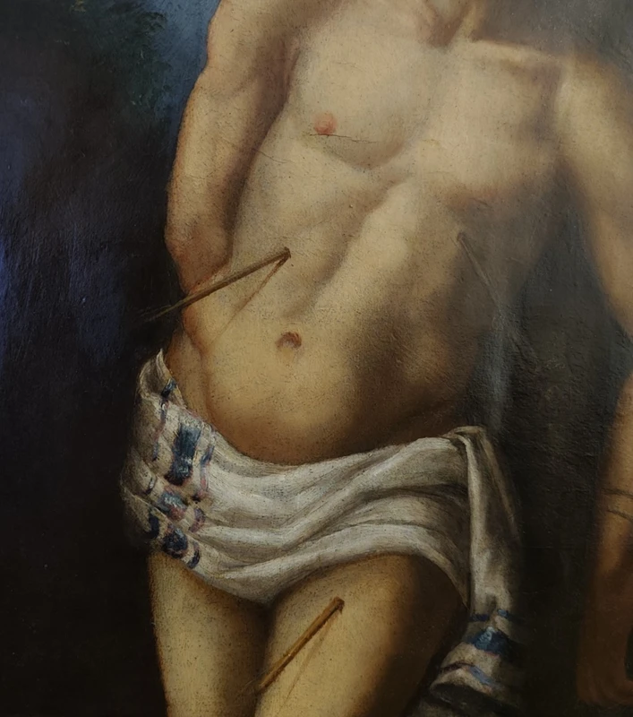 Oil on canvas on board late 1500s - St. Sebastian