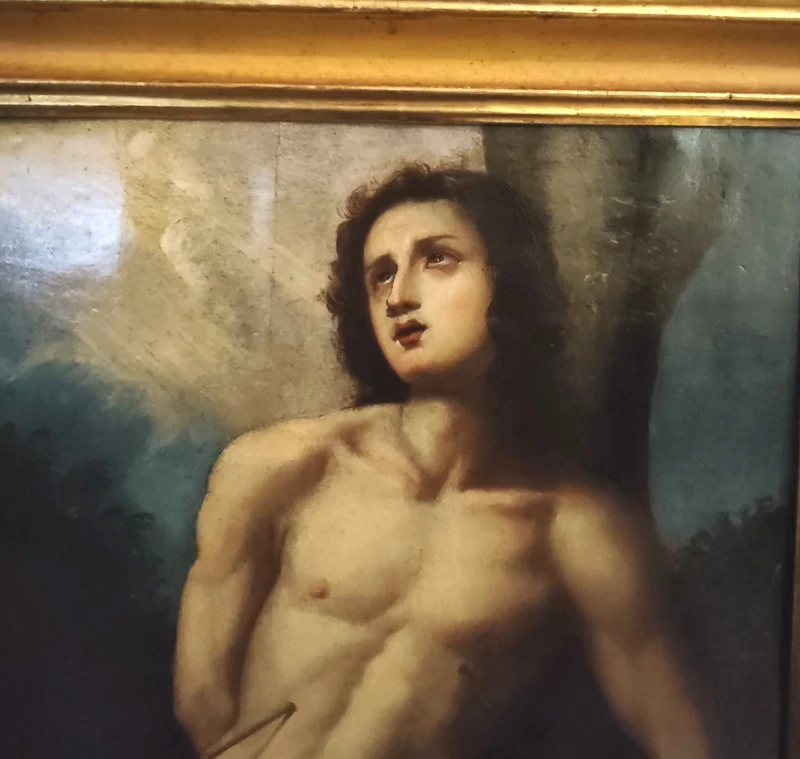 Oil on canvas on board late 1500s - St. Sebastian