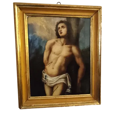 Olio su tela su tavola fine 500 – San Sebastiano