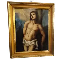Oil on canvas on board late 1500s - St. Sebastian