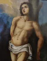 Oil on canvas on board late 1500s - St. Sebastian