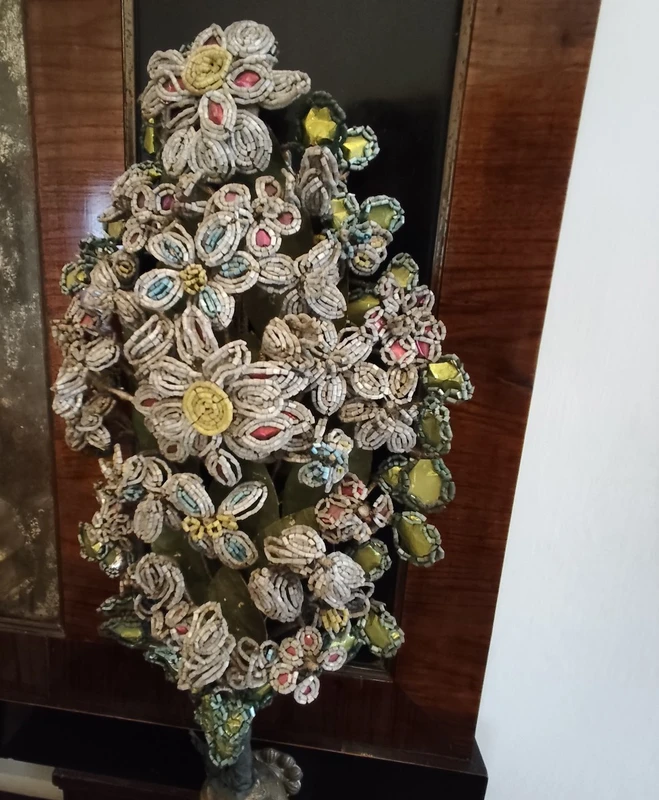 Coppia di palme XIII secolo con perline di Murano