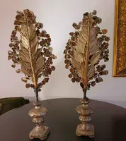 Coppia di palme XIII secolo con perline di Murano