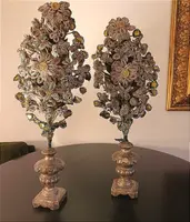 Coppia di palme XIII secolo con perline di Murano