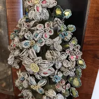 Coppia di palme XIII secolo con perline di Murano