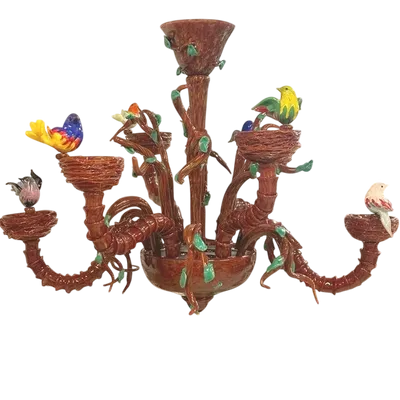 Coppia di lampadari Murano modello Ca’ Rezzonico 1960