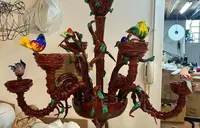 Coppia di lampadari Murano modello Ca’ Rezzonico 1960